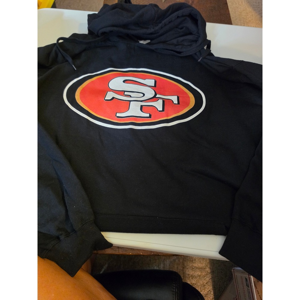 Fanatics San Francisco 49ers Hoodie Mens 4XL Tall Black‎ NFL White 46 Pullover